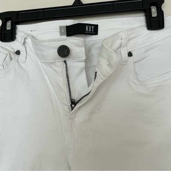 KUT from the Kloth Donna Ankle Skinny Jeans White - Picture 6 of 9